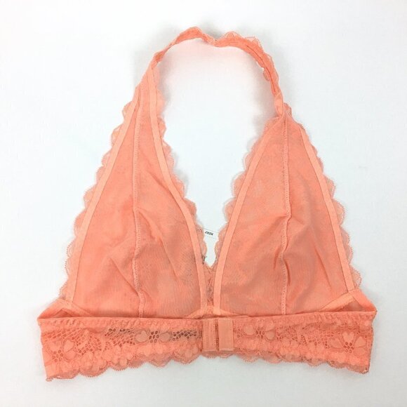NEW Free People Orange Galloon Lace Halter Bra - Picture 3 of 6